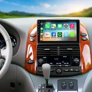 Android 13 Car Radio Stereo for Toyota Sienna 2004-2010, Wireless Carplay&Android Auto with 4G+64G Support Bluetooth/Voice Control/GPS/WiFi/Back-up Camera/SWC/FM, 9 Inch IPS Touch Screen for Sienna Android 13 Car Radio Stereo for Toyota Sienna 2004-2010, Wireless Carplay&Android Auto with 4G+64G Support Bluetooth/Voice Control/GPS/WiFi/Back-up Camera/SWC/FM, 9 Inch IPS Touch Screen for Sienna
