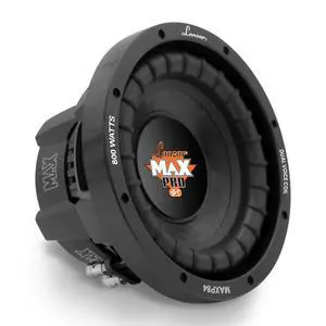 8 inch Car Subwoofer Speaker - Black Non-Pressed Paper Cone, Aluminum Voice Coil, 4 Ohm Impedance, 800 Watt Power and Foam Edge Suspension for Vehicle Audio Stereo Sound System - MAXP84 8 inch Car Subwoofer Speaker - Black Non-Pressed Paper Cone, Aluminum Voice Coil, 4 Ohm Impedance, 800 Watt Power and Foam Edge Suspension for Vehicle Audio Stereo Sound System - MAXP84