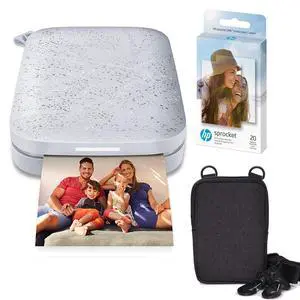 Sprocket Portable 2x3 Instant Photo Printer (Luna Pearl) Zink Paper Bundle Sprocket Portable 2x3 Instant Photo Printer (Luna Pearl) Zink Paper Bundle