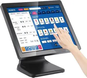 17-inch POS-Touch-Screen-Monitor, Multi-Touch Monitor, 400 nits True Flat Seamless Capacitive LED, VGA/HDMI Input for Office, POS, Restaurant, No Driver Required 17-inch POS-Touch-Screen-Monitor, Multi-Touch Monitor, 400 nits True Flat Seamless Capacitive LED, VGA/HDMI Input for Office, POS, Restaurant, No Driver Required