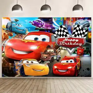 Wall Decor Backdrop for Cars Themed Birthday Decorations, Cars Themed Banner for Kids Birthday Party Supplies (5x3ft) Wall Decor Backdrop for Cars Themed Birthday Decorations, Cars Themed Banner for Kids Birthday Party Supplies (5x3ft)