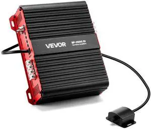 Monoblock Car Amplifier, 2000W RMS MAX, 1/2/4 Ohm Stable, 1-Channel Class D Car Audio Amplifier with Remote Subwoofer Level Control, Low Pass Filter and Bass Boost, Volume Controller Included Monoblock Car Amplifier, 2000W RMS MAX, 1/2/4 Ohm Stable, 1-Channel Class D Car Audio Amplifier with Remote Subwoofer Level Control, Low Pass Filter and Bass Boost, Volume Controller Included