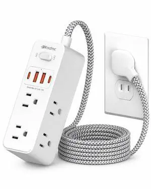 10FT 2 Prong Power Strip, 2 Prong to 3 Prong Outlet Adapter | 1400J Two Prong Surge Protector, 10ft Extension Cord, 6 AC with 2 USB C and 2 USB A, Wall Mountable, Ideal for Old House 10FT 2 Prong Power Strip, 2 Prong to 3 Prong Outlet Adapter | 1400J Two Prong Surge Protector, 10ft Extension Cord, 6 AC with 2 USB C and 2 USB A, Wall Mountable, Ideal for Old House