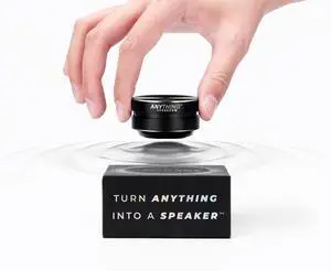 Portable Mini Bluetooth - Turn Anything Into A Speaker! Wireless Bone Conduction Induction Vibration Humbird + Gift Box - Nano Travel Sized, 360° Sound (Black) Portable Mini Bluetooth - Turn Anything Into A Speaker! Wireless Bone Conduction Induction Vibration Humbird + Gift Box - Nano Travel Sized, 360° Sound (Black)