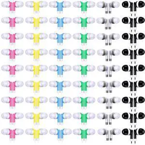 60 Pack Wired Earbuds Bulk 6 Colors Classroom Headphones with 3.5mm Jack Individually Bagged in-Ear Earphones for Classroom, School (Pink, Yellow, Blue, Green, Gray, Black,Retro) 60 Pack Wired Earbuds Bulk 6 Colors Classroom Headphones with 3.5mm Jack Individually Bagged in-Ear Earphones for Classroom, School (Pink, Yellow, Blue, Green, Gray, Black,Retro)