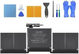 Replacement Battery for MacBook Pro A1708, 13-Inch, 2016-2017 | Fits A2159 (2019), A2289 (2020), A2338 (2020, 2022), A1713/A2171 battery models, 11.41V 5100mAh 58.19Wh, up to 1000 cycles Replacement Battery for MacBook Pro A1708, 13-Inch, 2016-2017 | Fits A2159 (2019), A2289 (2020), A2338 (2020, 2022), A1713/A2171 battery models, 11.41V 5100mAh 58.19Wh, up to 1000 cycles