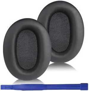 Replacement Ear Pads for Sony WH-CH720N, WH-CH710N - Black | Softer Protein Leather & High-Density Memory Foam Earpads for Sony Headphones Replacement Ear Pads for Sony WH-CH720N, WH-CH710N - Black | Softer Protein Leather & High-Density Memory Foam Earpads for Sony Headphones