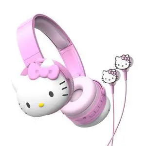 2-in-1 Wireless Bluetooth Headphones with Wired Earbuds Foldable Over-Ear Headset with Built-in Mic, AUX Cable, Adjustable Headband, and Onboard Controls Pink 2-in-1 Wireless Bluetooth Headphones with Wired Earbuds Foldable Over-Ear Headset with Built-in Mic, AUX Cable, Adjustable Headband, and Onboard Controls Pink