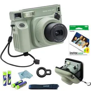 Instax Wide 400 Instant Camera Bundle - Includes Twin Pack Wide Frame Film, BluebirdSales Carrying Case, Cleaning Cloth, and 4 AA Batteries - Portable (Wide 400 Instant Camera) Instax Wide 400 Instant Camera Bundle - Includes Twin Pack Wide Frame Film, BluebirdSales Carrying Case, Cleaning Cloth, and 4 AA Batteries - Portable (Wide 400 Instant Camera)