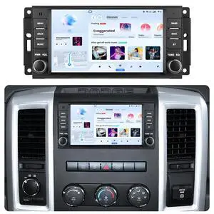 4 + 64GB ROM Android 15 Car Radio for Dodge Ram 1500 2500 3500 2009-2012 | HD IPS Touchscreen Stereo Wireless CarPlay Android Auto GPS 5G WiFi Bluetooth Backup Camera SWC FM(Only Fit Manual AC) 4 + 64GB ROM Android 15 Car Radio for Dodge Ram 1500 2500 3500 2009-2012 | HD IPS Touchscreen Stereo Wireless CarPlay Android Auto GPS 5G WiFi Bluetooth Backup Camera SWC FM(Only Fit Manual AC)