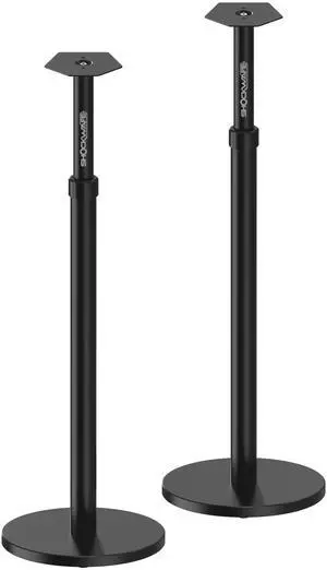Shockwafe Wireless 11.2.6 Speaker Stands (Set of 2) | Adjustable Height, Integrated Cable Management, Heavy Duty, For Shockwafe Wireless 11.2.6 Surround Soundbar System Surrounds Shockwafe Wireless 11.2.6 Speaker Stands (Set of 2) | Adjustable Height, Integrated Cable Management, Heavy Duty, For Shockwafe Wireless 11.2.6 Surround Soundbar System Surrounds