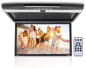 Car Overhead Monitor Screen Display - 17.3 inch. LCD Vehicle Flip Down Roof Mount Console - HDMI TV Player Control Panel w/ Built-in IR Transmitter for Wireless IR Headphone - PLRV1725 Car Overhead Monitor Screen Display - 17.3 inch. LCD Vehicle Flip Down Roof Mount Console - HDMI TV Player Control Panel w/ Built-in IR Transmitter for Wireless IR Headphone - PLRV1725