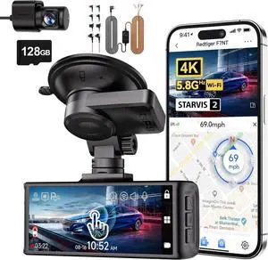 F7N Touch & Acc Hardwire Kit, 4K Dash Cam Front and Rear, STARVIS 2 Sensor, Touch Screen 3.18", 128GB Card Included, Voice Control, 5.8GHz WiFi Car Dash Camera, GPS, Night Vision F7N Touch & Acc Hardwire Kit, 4K Dash Cam Front and Rear, STARVIS 2 Sensor, Touch Screen 3.18", 128GB Card Included, Voice Control, 5.8GHz WiFi Car Dash Camera, GPS, Night Vision
