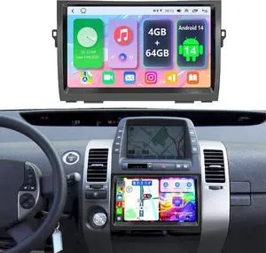 8 core 4+64G Android 14 Car Radio for Toyota Prius 2003-2009 | Carpaly&Android Auto, 9 Inch IPS Touch Screen, Android radio stereo for Prius with Bluetooth/Wifi/GPS/FM/SWC/Backup camera 8 core 4+64G Android 14 Car Radio for Toyota Prius 2003-2009 | Carpaly&Android Auto, 9 Inch IPS Touch Screen, Android radio stereo for Prius with Bluetooth/Wifi/GPS/FM/SWC/Backup camera