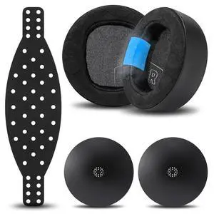 Mod Kit Maxwell 2 - Earpads, Headband & Side Plates for Audeze Maxwell 2 | Made by Wicked Cushions | Extra Wide Silicone Headband, Magnetic Plates & Gel Earpads | For Maxwell 2 & 2ANC | Black Mod Kit Maxwell 2 - Earpads, Headband & Side Plates for Audeze Maxwell 2 | Made by Wicked Cushions | Extra Wide Silicone Headband, Magnetic Plates & Gel Earpads | For Maxwell 2 & 2ANC | Black