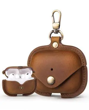 Charging Case Cover for Apple Airpods Pro 3 (2025). Handcrafted Fully, Crazy Horse Cowhide Leather Vintage Case. Protective Portable Shockproof Case with Key ChainCoffee Charging Case Cover for Apple Airpods Pro 3 (2025). Handcrafted Fully, Crazy Horse Cowhide Leather Vintage Case. Protective Portable Shockproof Case with Key ChainCoffee