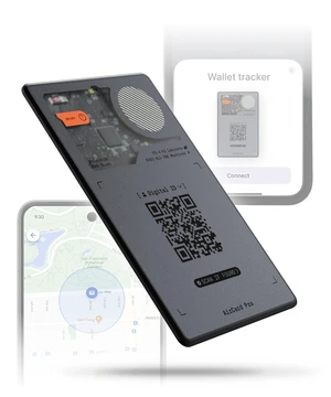 AirCard Pro Dual - Bluetooth Wallet Tracker (2 Pack) - Compatibile with Both Apple iOS Find My and Google Android Find Hub Wireless Charging, Anti-Loss Card Smart Locator, Gray AirCard Pro Dual - Bluetooth Wallet Tracker (2 Pack) - Compatibile with Both Apple iOS Find My and Google Android Find Hub Wireless Charging, Anti-Loss Card Smart Locator, Gray