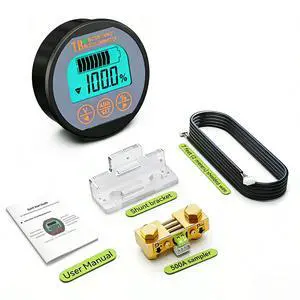 AILI TR16 Shunt Battery Monitor, 8-120V up to 500A Voltage Current Meter, State of Charge Display up to 999AH, Compatible with LiFePO4 Lithium AGM Gel for RV Camper Caravan Boat Solar Off-Grid AILI TR16 Shunt Battery Monitor, 8-120V up to 500A Voltage Current Meter, State of Charge Display up to 999AH, Compatible with LiFePO4 Lithium AGM Gel for RV Camper Caravan Boat Solar Off-Grid