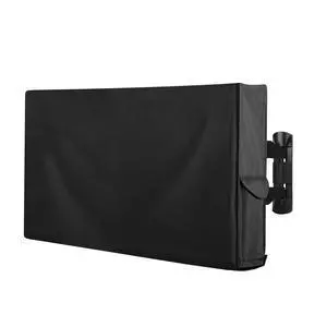 Patio TV Cover with Bottom Cover for 40-43 In Flat Screen TV | Waterproof & UV Resistant TV Screen Protector, Cover Size 39.5" L x 25" W x 5.5" H, Black Patio TV Cover with Bottom Cover for 40-43 In Flat Screen TV | Waterproof & UV Resistant TV Screen Protector, Cover Size 39.5" L x 25" W x 5.5" H, Black
