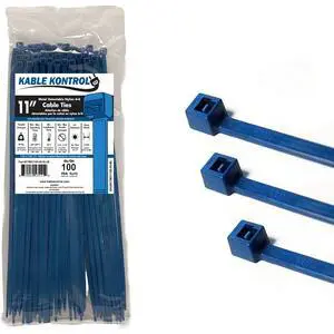 Metal Detectable Blue Zip Ties 100 Pcs, 11 Inch, 50 Lbs Test | Iron Infused Cable Ties, Self-Locking, Metal Detector Compatible Metal Detectable Blue Zip Ties 100 Pcs, 11 Inch, 50 Lbs Test | Iron Infused Cable Ties, Self-Locking, Metal Detector Compatible