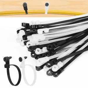 300 Pack Zip Ties with Screw Holes 12 & 10 90 lbs Mounting Cable Ties | Long Tie Wraps for Binding Fences, Awnings Tying, HVAC, Fixed Water Pipes,UV Resistant 300 Pack Zip Ties with Screw Holes 12 & 10 90 lbs Mounting Cable Ties | Long Tie Wraps for Binding Fences, Awnings Tying, HVAC, Fixed Water Pipes,UV Resistant