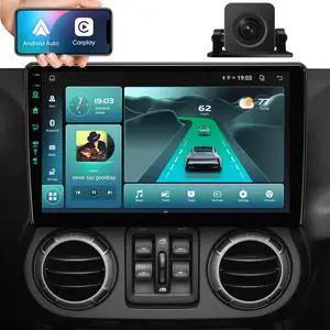 11th (4Ram 64Rom) Car System & 5G WiFi6(1201Mbps) for Jeep Wrangler Radio,Upgrade10.2 Inch Car Stereo GPS Navigation for JK Compass,Carplay Android Auto Mirroring Airplay SWC 1080P/AM+FM 11th (4Ram 64Rom) Car System & 5G WiFi6(1201Mbps) for Jeep Wrangler Radio,Upgrade10.2 Inch Car Stereo GPS Navigation for JK Compass,Carplay Android Auto Mirroring Airplay SWC 1080P/AM+FM