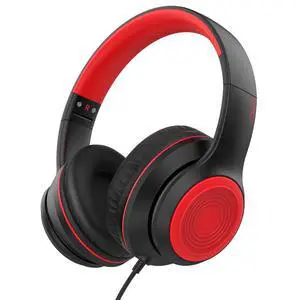 R10 Over-Ear Headphones with Microphone, Lightweight Folding Stereo Bass Headset with 1.5M No-Tangle Cord, Portable Wired Headphones for Smartphone Tablet Computer MP3 / 4 (Black) R10 Over-Ear Headphones with Microphone, Lightweight Folding Stereo Bass Headset with 1.5M No-Tangle Cord, Portable Wired Headphones for Smartphone Tablet Computer MP3 / 4 (Black)