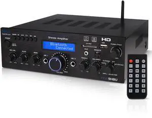 Wireless Bluetooth Home Stereo Amplifier - Multi-Channel 200 Watt Power Amplifier Home Audio Receiver System w/HDMI, Optical/Phono/Coaxial, FM Radio, USB/SD, AUX, RCA, Mic in - Remote - PDA9HBU Wireless Bluetooth Home Stereo Amplifier - Multi-Channel 200 Watt Power Amplifier Home Audio Receiver System w/HDMI, Optical/Phono/Coaxial, FM Radio, USB/SD, AUX, RCA, Mic in - Remote - PDA9HBU