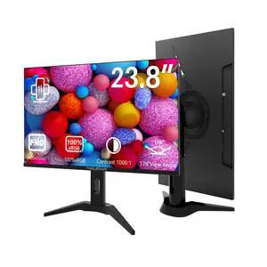 23.8 inch Computer Monitor 1920x1080 Vertical PC Monitor with HDMI VGA AV BNC USB Ports, Multi-Function Stand, VESA, Display Frameless Build-in Speakers for Office Home 23.8 inch Computer Monitor 1920x1080 Vertical PC Monitor with HDMI VGA AV BNC USB Ports, Multi-Function Stand, VESA, Display Frameless Build-in Speakers for Office Home