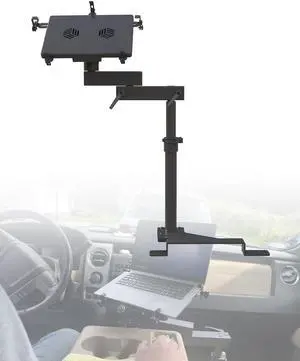 Truck Laptop Mount Fit for Ford F150, F350, F250, F550, No-Drilling Vehicle Computer Holder for Laptop, Mobile Workstation for Fleet, Service & Field Work Truck Laptop Mount Fit for Ford F150, F350, F250, F550, No-Drilling Vehicle Computer Holder for Laptop, Mobile Workstation for Fleet, Service & Field Work
