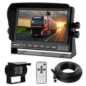 Backup Camera System Kit 7" LCD Reversing Monitor+Rear View Camera | 170 ° Wide Angle, Waterproof IP68, 18 Infrared Night Vision,Rear View Backup Camera for Trucks/RV/Trailers/Bus/Vans/Box Truck Backup Camera System Kit 7" LCD Reversing Monitor+Rear View Camera | 170 ° Wide Angle, Waterproof IP68, 18 Infrared Night Vision,Rear View Backup Camera for Trucks/RV/Trailers/Bus/Vans/Box Truck