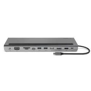 USB C Hub, 11-in-1 Multi-Port Laptop Dock with 4K HDMI, DP, VGA, USB C Docking Station with 100W Power Delivery, USB A, Gigabit Ethernet, SD, MicroSD, 3.5mm Port For MacBook Pro, Air and More USB C Hub, 11-in-1 Multi-Port Laptop Dock with 4K HDMI, DP, VGA, USB C Docking Station with 100W Power Delivery, USB A, Gigabit Ethernet, SD, MicroSD, 3.5mm Port For MacBook Pro, Air and More