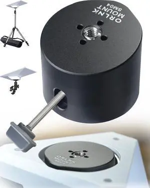 ORLNK Tripod Adapter Mount for Starlink Mini with 1/4"-20, 3/8"-16 Threaded | Fits Quick-Release Plate, Ball Mount Clamp, Flush Installation, Lightweight Aluminum Alloy, ORLNK SM04 ORLNK Tripod Adapter Mount for Starlink Mini with 1/4"-20, 3/8"-16 Threaded | Fits Quick-Release Plate, Ball Mount Clamp, Flush Installation, Lightweight Aluminum Alloy, ORLNK SM04
