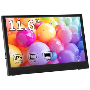 11.6 Inch Portable Monitor, 1366x768 HD IPS Small HDMI Display, Dual USB-C, Low Power External Screen for Laptop PC Mac Switch Rasp Pi Xbox, Lightweight Second Monitor with Stand 11.6 Inch Portable Monitor, 1366x768 HD IPS Small HDMI Display, Dual USB-C, Low Power External Screen for Laptop PC Mac Switch Rasp Pi Xbox, Lightweight Second Monitor with Stand