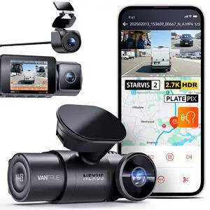 N4S 3 Channel Dash Cam, STARVIS 2 HDR IR Night Vision | 2.7K+1440P+1440P Front Inside Rear,PlatePix, Voice Control,GPS,24/7 Parking Mode,Supports 1TB Max N4S 3 Channel Dash Cam, STARVIS 2 HDR IR Night Vision | 2.7K+1440P+1440P Front Inside Rear,PlatePix, Voice Control,GPS,24/7 Parking Mode,Supports 1TB Max