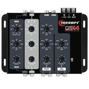 Taramps Crx4 Electronic 4 Way Crossover Rca Channels 8 Volts Rms Car Audio Processor Stereo Equalizer Great for Low/High with Bass Boost, Compact Size Taramps Crx4 Electronic 4 Way Crossover Rca Channels 8 Volts Rms Car Audio Processor Stereo Equalizer Great for Low/High with Bass Boost, Compact Size