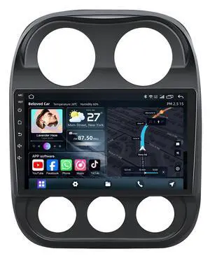 5GWi-Fi Car Radio Stereo for Jeep Patriot Compass 2010-2016: 1280 * 800HD (Online Upgrade OTA System) Built-in Carplay Andriod Auto, FM Bluetooth5.0 with GPS Navigation Backup Camera&SWC 2+32G 5GWi-Fi Car Radio Stereo for Jeep Patriot Compass 2010-2016: 1280 * 800HD (Online Upgrade OTA System) Built-in Carplay Andriod Auto, FM Bluetooth5.0 with GPS Navigation Backup Camera&SWC 2+32G