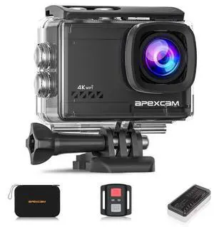 M80 AIR 4K 60FPS 64MP EIS WiFi Action Camera Waterproof Underwater Camera 40M Sport Camera 2.0'LCD 2.4G Remote Control 2X1350mAh Batteries and Multiple accessorie M80 AIR 4K 60FPS 64MP EIS WiFi Action Camera Waterproof Underwater Camera 40M Sport Camera 2.0'LCD 2.4G Remote Control 2X1350mAh Batteries and Multiple accessorie