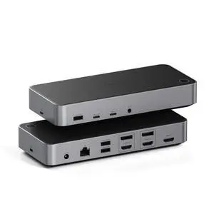13-in-1 Triple 4K USB-C Docking Station, 100W Charging, Audio Jack | 2 DisplayPort, 3 HDMI, 3 USB-A ports, Gigabit Ethernet, audio jack, DisplayLink required, for Mac, Windows 13-in-1 Triple 4K USB-C Docking Station, 100W Charging, Audio Jack | 2 DisplayPort, 3 HDMI, 3 USB-A ports, Gigabit Ethernet, audio jack, DisplayLink required, for Mac, Windows