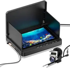Underwater Fishing Camera, 5 Inch IPS LCD Screen Fishing Camera w/Infrared Night Vision, 6000mAh Ice Fishing Camera, Portable Fish Finder w/100ft Cable for Ice Lake Boat Kayak Fishing Underwater Fishing Camera, 5 Inch IPS LCD Screen Fishing Camera w/Infrared Night Vision, 6000mAh Ice Fishing Camera, Portable Fish Finder w/100ft Cable for Ice Lake Boat Kayak Fishing