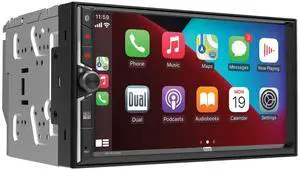 DCA73W 7" Wireless Apple CarPlay Android Double DIN Stereo | Wired or wireless Certified Apple CarPlay and Android Auto, 7-inch touchscreen, Bluetooth, backup camera input, USB DCA73W 7" Wireless Apple CarPlay Android Double DIN Stereo | Wired or wireless Certified Apple CarPlay and Android Auto, 7-inch touchscreen, Bluetooth, backup camera input, USB
