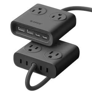GaN 8-in-1 Power Strip with 4 AC Outlets, 2 USB-C 2 USB-A Ports | 45° Flat Plug, 5ft Extension Cord, Compact Desktop Charging Station for Cruise, Travel, Home Office, ETL Listed (1 Pack) GaN 8-in-1 Power Strip with 4 AC Outlets, 2 USB-C 2 USB-A Ports | 45° Flat Plug, 5ft Extension Cord, Compact Desktop Charging Station for Cruise, Travel, Home Office, ETL Listed (1 Pack)