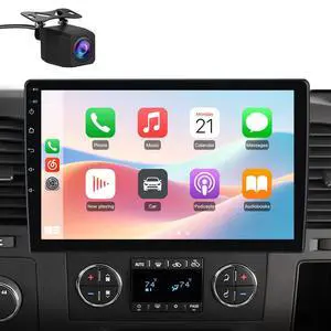 Car Radio Stereo for Chevy Chevrolet Silverado 2007 2008 2009 2010 2011 2012 2013 GMC Sierra Yukon with 5GHz WiFi CarPlay Android Auto Bluetooth Backup Camera4Core 64GB ROM Car Radio Stereo for Chevy Chevrolet Silverado 2007 2008 2009 2010 2011 2012 2013 GMC Sierra Yukon with 5GHz WiFi CarPlay Android Auto Bluetooth Backup Camera4Core 64GB ROM