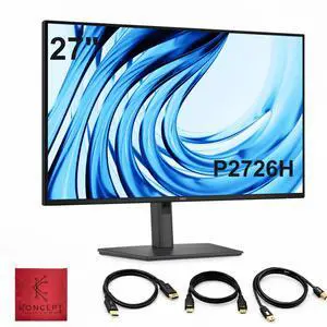 Dell Pro P P2726H 27" FHD 120Hz Business Monitor, USB-C, HDMI, DisplayPort | Anti-Glare 27" (1920×1080) Monitor, VESA Mount Compatible, Dual Front USB-C, Eye Comfort Tech, Slim Bezels, Cables Included Dell Pro P P2726H 27" FHD 120Hz Business Monitor, USB-C, HDMI, DisplayPort | Anti-Glare 27" (1920×1080) Monitor, VESA Mount Compatible, Dual Front USB-C, Eye Comfort Tech, Slim Bezels, Cables Included