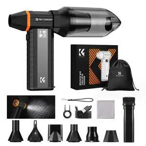 Blower and Suction 2 in 1 Screen Display Compressed Air Duster | 10000AH,LED Light,Super Wind Power,Brushless Motor First Gear for 150 Mins,for Computer, Keyboard, Car, Home,Outdoor,BS500V Blower and Suction 2 in 1 Screen Display Compressed Air Duster | 10000AH,LED Light,Super Wind Power,Brushless Motor First Gear for 150 Mins,for Computer, Keyboard, Car, Home,Outdoor,BS500V