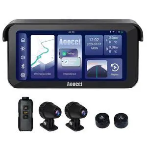 C6 PRO Motorcycle Dash Cam Front and Rear, Motorcycle CarPlay, 1080P Dual Dash Motorbike Camera with Apple CarPlay and Android Auto, GPS & Emergency Lock, 140° Wide Angle, IP67 Waterproof C6 PRO Motorcycle Dash Cam Front and Rear, Motorcycle CarPlay, 1080P Dual Dash Motorbike Camera with Apple CarPlay and Android Auto, GPS & Emergency Lock, 140° Wide Angle, IP67 Waterproof