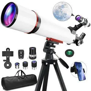 Telescope for Adults Astronomy,90mm Aperture 700mm Refractor Telescopes for Beginners,Fully Multi-Coated Optics with AZ Mount Tripod & Carry Bag,Wireless Remote,Phone Adapter, Ideal Gift for Men Telescope for Adults Astronomy,90mm Aperture 700mm Refractor Telescopes for Beginners,Fully Multi-Coated Optics with AZ Mount Tripod & Carry Bag,Wireless Remote,Phone Adapter, Ideal Gift for Men