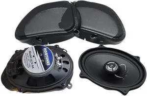 3572-AA 5"x7" Front Speakers with Grills (2 Pack), Fits 1998-2013 Harley-Davidson Road Glide Models 3572-AA 5"x7" Front Speakers with Grills (2 Pack), Fits 1998-2013 Harley-Davidson Road Glide Models