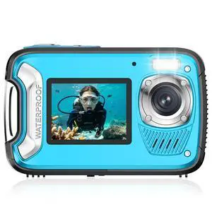 5K Waterproof Camera, 96MP 33FT Underwater Camera with Dual Screens, Autofocus Digital Camera for Snorkeling, Scuba Diving, Surfing & Travel 5K Waterproof Camera, 96MP 33FT Underwater Camera with Dual Screens, Autofocus Digital Camera for Snorkeling, Scuba Diving, Surfing & Travel