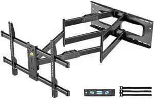 Heavy Duty Long Arm TV Wall Mount with 43" Dual Articulating Arms for Most 50-90 inch Screen, Full Motion TV Mount Swivel Tilt Bracket Holds 198lbs, Fit 16,18,24 Studs VESA 600x400MM Heavy Duty Long Arm TV Wall Mount with 43" Dual Articulating Arms for Most 50-90 inch Screen, Full Motion TV Mount Swivel Tilt Bracket Holds 198lbs, Fit 16,18,24 Studs VESA 600x400MM